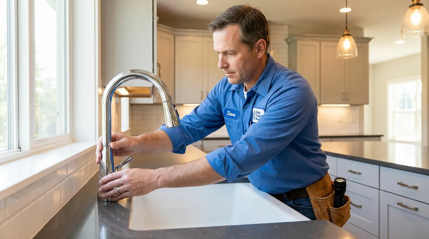 Kitchen faucet installation by Johns Plumbing LLC in Double Springs
